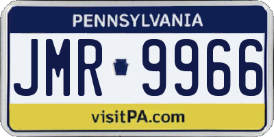 PA license plate JMR9966