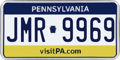 PA license plate JMR9969