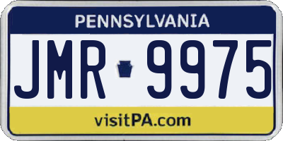 PA license plate JMR9975