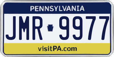 PA license plate JMR9977