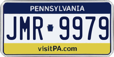 PA license plate JMR9979