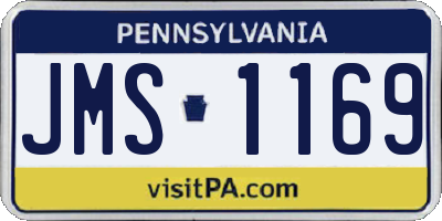 PA license plate JMS1169
