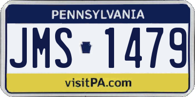 PA license plate JMS1479