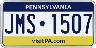 PA license plate JMS1507