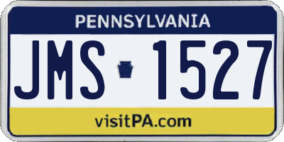 PA license plate JMS1527