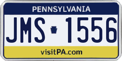 PA license plate JMS1556