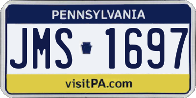 PA license plate JMS1697