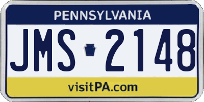 PA license plate JMS2148