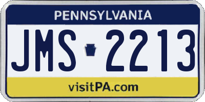 PA license plate JMS2213