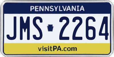 PA license plate JMS2264