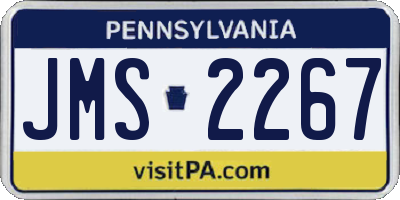 PA license plate JMS2267