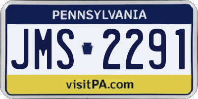PA license plate JMS2291