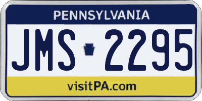 PA license plate JMS2295