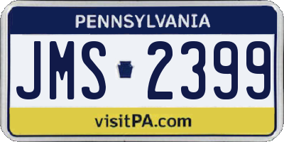 PA license plate JMS2399