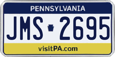 PA license plate JMS2695
