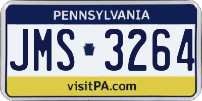 PA license plate JMS3264