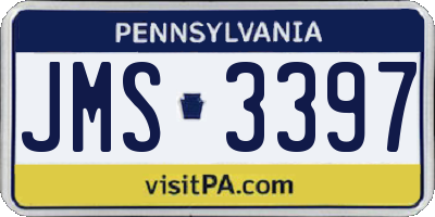 PA license plate JMS3397