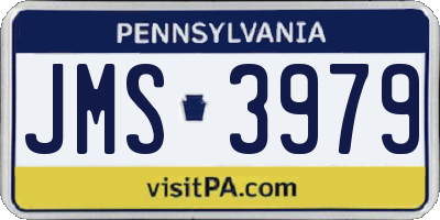 PA license plate JMS3979