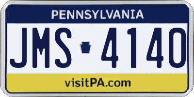 PA license plate JMS4140