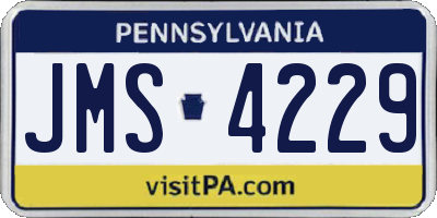 PA license plate JMS4229