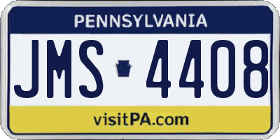 PA license plate JMS4408