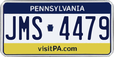PA license plate JMS4479