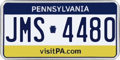 PA license plate JMS4480