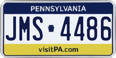 PA license plate JMS4486