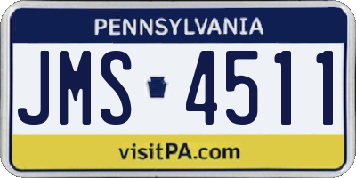 PA license plate JMS4511