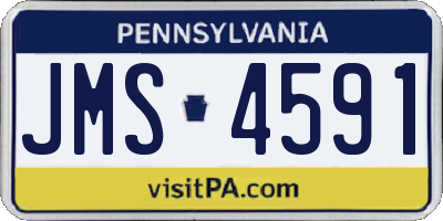 PA license plate JMS4591