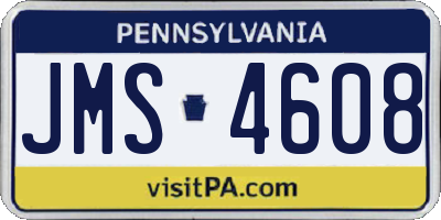 PA license plate JMS4608