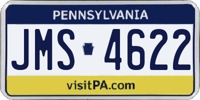 PA license plate JMS4622