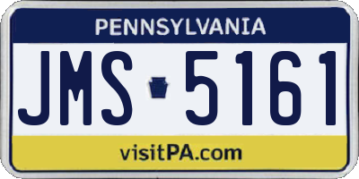 PA license plate JMS5161