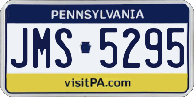 PA license plate JMS5295