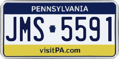 PA license plate JMS5591