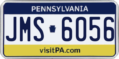 PA license plate JMS6056