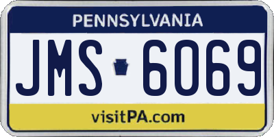 PA license plate JMS6069