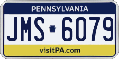 PA license plate JMS6079