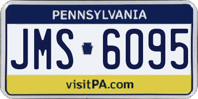 PA license plate JMS6095