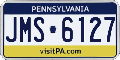 PA license plate JMS6127