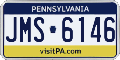 PA license plate JMS6146