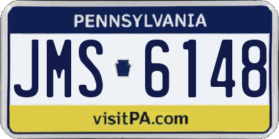 PA license plate JMS6148