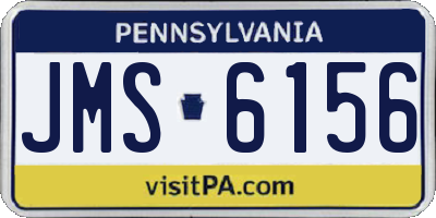 PA license plate JMS6156