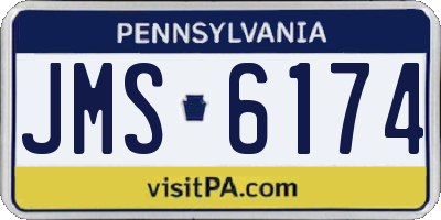 PA license plate JMS6174