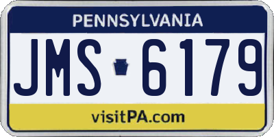 PA license plate JMS6179