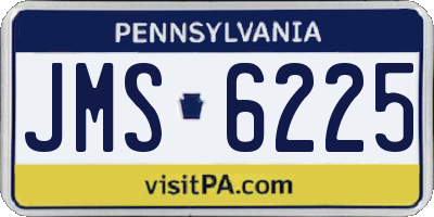 PA license plate JMS6225