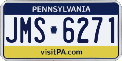 PA license plate JMS6271