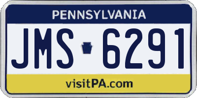 PA license plate JMS6291