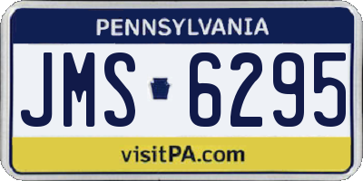 PA license plate JMS6295