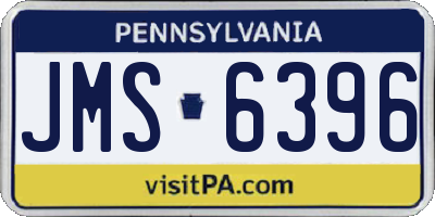 PA license plate JMS6396